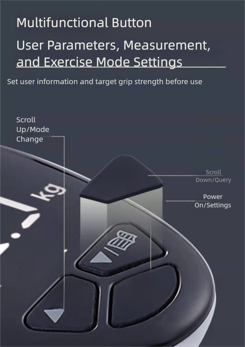 Rechargeable Smart Hand Grip Strengthener with LED Display – Adjustable Resistance for Training, Rehab & Stress Relief