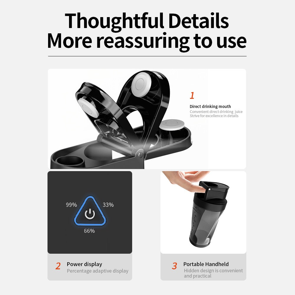 HD-10 Portable Blender | 6000 mAh | 360 W High-Power | BPA-Free | IPX7 Waterproof